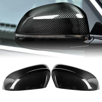 1 Чифт Покривала за странични Огледала за обратно виждане, изработени от въглеродни влакна за BMW F15 F16 F25 F26 E83 X3 X4 X5 X6 2014 2015 2016 2017 2018