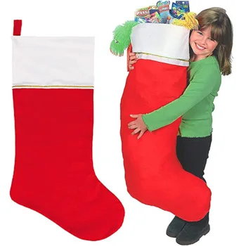 110 СМ Весели Коледни Чорапи Коледно Дърво, Декорация на Чанта Коледен Подарък Чанта Бонбони Сладки Плат с Няколко Стилове За избор