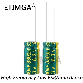 20 бр/лот 6,3 На 3300 icf 10*20 mm Ниско съпротивление esr/Импеданс висока честота на Алуминиеви електролитни кондензатори 3300 icf 6,3 10*20 6,3 На 3300 icf