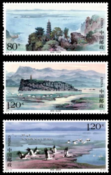 3 бр./лот, Нова пощенска Марка на Китай 2019-15, Езерото Поян, MNH