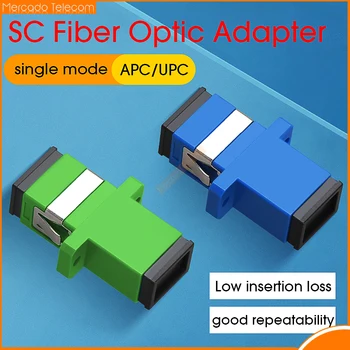 300ШТ SC APC Симплексный режим оптичен Адаптер SC APC оптичен конектор SC Fiber фланец Безплатна Доставка
