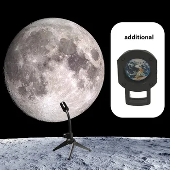 5шт Земята Луната Звезда Проектор лека нощ Филми Детска Спалня за Спане Лампа Декорация на Подаръци Северно Сияние