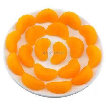 Gresorth 20 БР Изкуствени Портокалови Резени Фалшиви Плодове Украса на Дома Плот на Шкафа