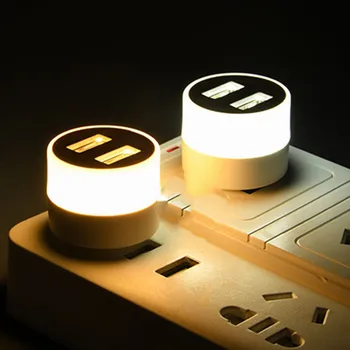 LED USB Plug лека нощ Преносим Настолен 5 Лампи За Четене Power Bank Външна Лампа За Къмпинг Осветление, Декорация на Дома, 2022 Нова