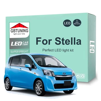 LED Комплект Вътрешни Лампи За Subaru Stella 2005-2015 2016 2017 2018 2019 2020 2021 Автомобили Карта За Четене Куполна Лампа на Багажника Canbus