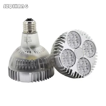Led лампа с висока мощност PAR30 40 W E27 Топло Студено Бяло супер ярък енергоспестяващ лампа 85-265 В/AC
