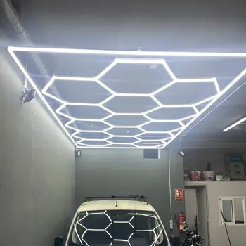 LED светлина шестоъгълник връзка на жилищата фабрика за алуминий безшовный за работилница, кола подробно студиото на автомобила