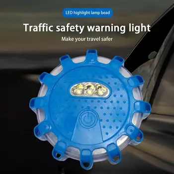 LED Улични Светлини за Сигурност Мигаща Светлина Предупредителен Пътна Сигналната Лампа за Аварийно-Та Фара Магнитно Основата на Автомобил, Мотоциклет, Велосипед Дизайн
