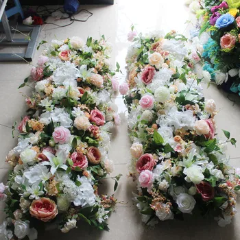 SPR Високо качество на 2 м и 1 м сватбена арка цветна маса централно украса бегач оркестрация декоративни цветя