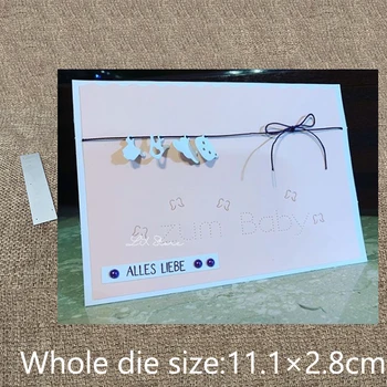 XLDesign Занаят Рязане на Метал за Подпечатване на шаблони мухъл Немски за украса на детето албум за изрезки от Хартиена Картичка Занаят Полагане на щанцоване