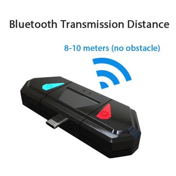 Безжична Bluetooth 5,0 Стерео Type-C Аудио Предавател Радиостанцията Адаптер Поддържа APTX LL SBC за Nintendo Switch/PS4/PC