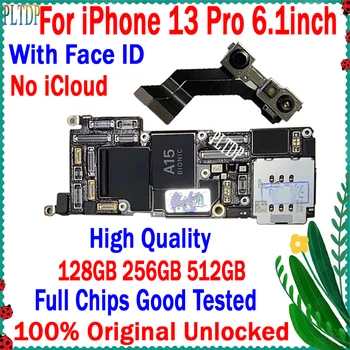 Безплатна icloud За iPhone 13 Pro дънна Платка Оригиналната Разблокированная 128 GB, 256 GB, 512 GB на 100% Протестированная Добра Работна логическа такса С/Без идентификатор на Лицето