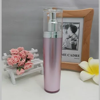 бутилка лосион помпа вестници пастельного лилав цвят 100ml с капак формата на цвете, козметични контейнер, козметична опаковка