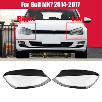 за Golf 7 MK7 2014 2015 2016 2017 Покриване на Фаровете на Автомобила Прозрачни Лещи Лампа Светлини във формата на Миди