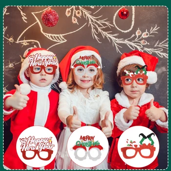 Коледна Украса 2023 Коледни Очила Рамка За Възрастни И Деца, Подарък От Дядо Коледа, Снежен Човек, Коледни Очила Коледна Украса
