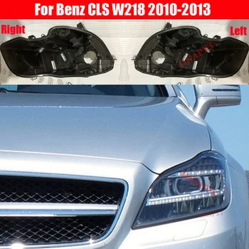 Кутията Отпред Фарове с Черна Основа За Benz CLS W218 2010-2013 Заден Корпус Делото Фарове Долна Защитна Обвивка