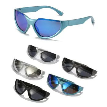 Мода Пътуване Котешко Око UV400 Шофиране Нюанси Колоездене Очила Y2K Спортни Слънчеви Очила Пънк Слънчеви Очила
