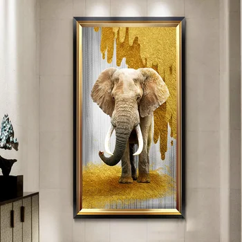 Направи си САМ AB Диамантена Живопис Животно слон 5D Диамантена Бродерия Изображение на Слон Диамантена Бродерия на кръстат бод Декорация на Дома, Празничен подарък