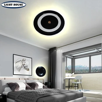 Нов креативен дисков led лампа в тавана лампа за спални, декорация на хола, монтиран на стената лампа, лампа за пътека, вила, осветление, ресторант, лампа