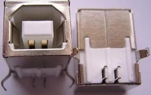 Оригинален нов 100% конектор USB B port принтер квадратен устата на 90 градуса конектор