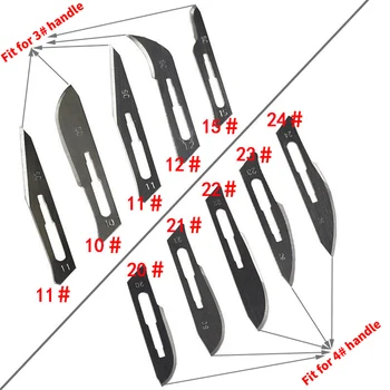 Полезност Нож От Неръждаема Стомана, Дръжка 3 # 4 # Ремонт на печатни Платки Животни Хирургически Нож Резба САМ Ръчни Инструменти