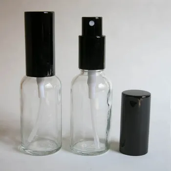 продажба на едро 100 бр. е 30 мл прозрачна стъклена бутилка със спрей лосион, 30 мл прозрачна Стъклена Бутилка със спрей Етерично масло на едро
