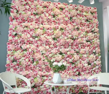Руж Розово Шампанско Розата е Цветето на Борда на Изкуствени Цветя, 3D Фон на Стената Сватбена Фотография Вечерни Декорация на Дома Стени