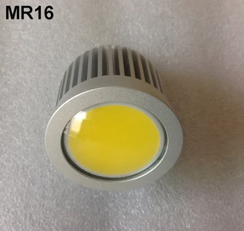 Супер ярък MR16 База 3 W 5 W 7 W COB Димиране на LED Прожектор Led лампа энергосберегающая лампа Бял/Топло/Студено Бял 12 Led Осветление